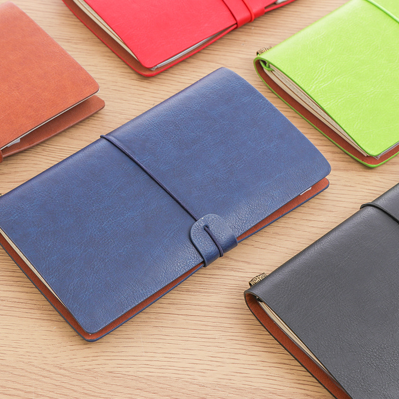 Cuaderno TN transfronterizo A6 vintage de viaje, diario de bolsillo, superventas de Amazon con correa, fabricante de cuadernos personalizables image 6
