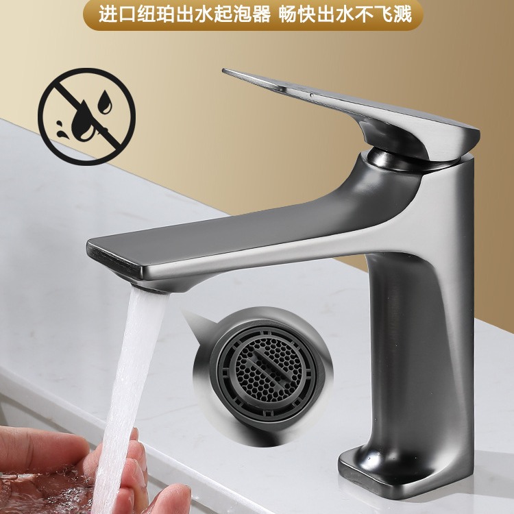 lavabo de baño gabinete grifos comercio exterior transfronterizo mayorista de alto nivel anti-splashing agravado grifo caliente y frío