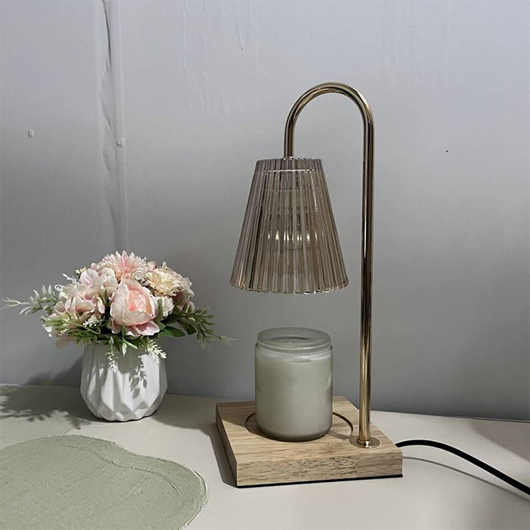 Lámpara de aromaterapia dedicada transfronteriza moderna lámpara de fusión de cera de vidrio creativa dormitorio cabecera Nórdico tiempo libre de humo vela lámpara de fusión