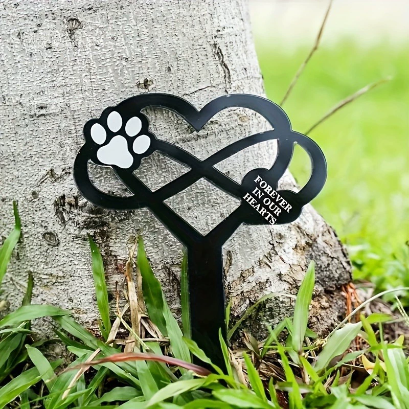 2024 Pet Памятник для вашего любимого щенка и кошки Водонепроницаемый акриловая могила Кладбище кошек и собак