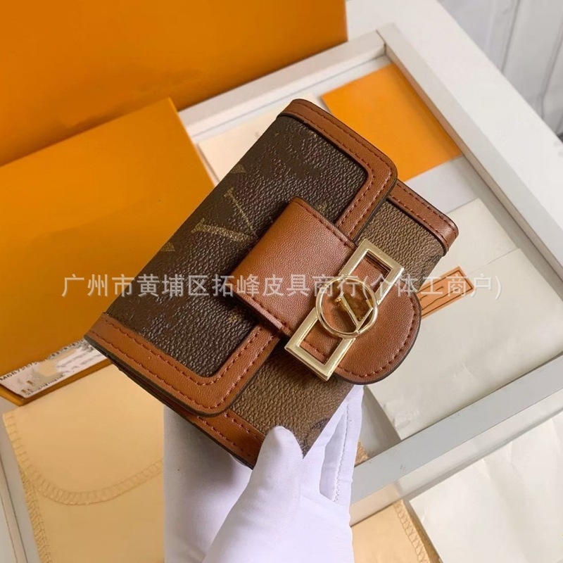 跨境2025新款达芙妮短款钱夹卡包轻奢百搭女士长款钱包多卡位钱夹|undefined