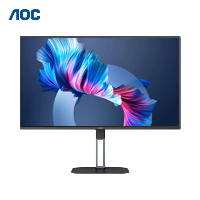 Aoc 24V5 24inch Ips Screen 75Hz Narrow Frame Rotating Adjustable Office Lcd External Display 27V5