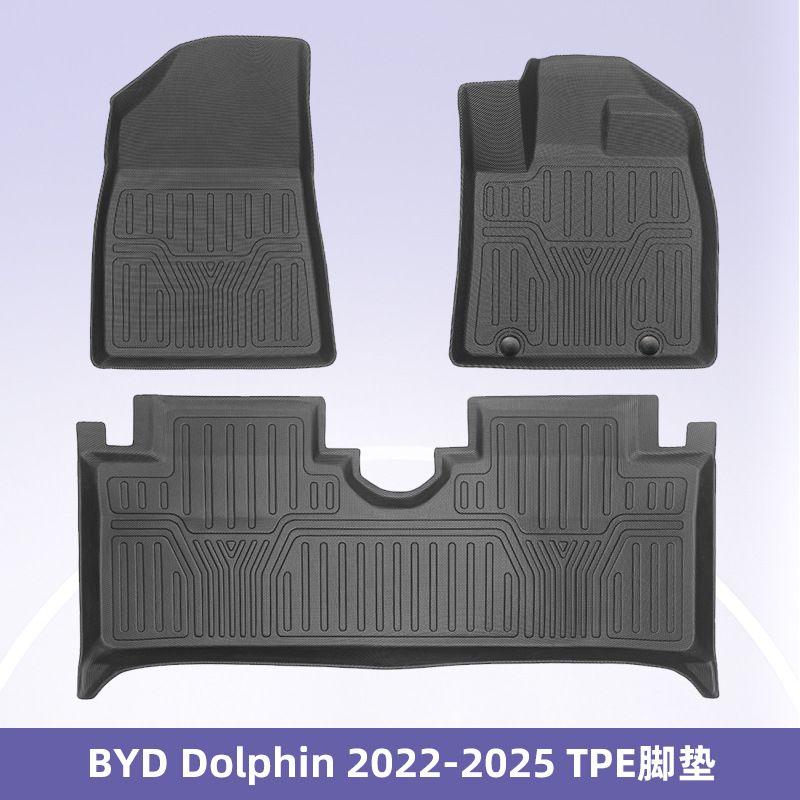 Aplicable a BYD Dolphin Electric 2023 - 2025 TPE Foot Pad 3D All Weather Mat