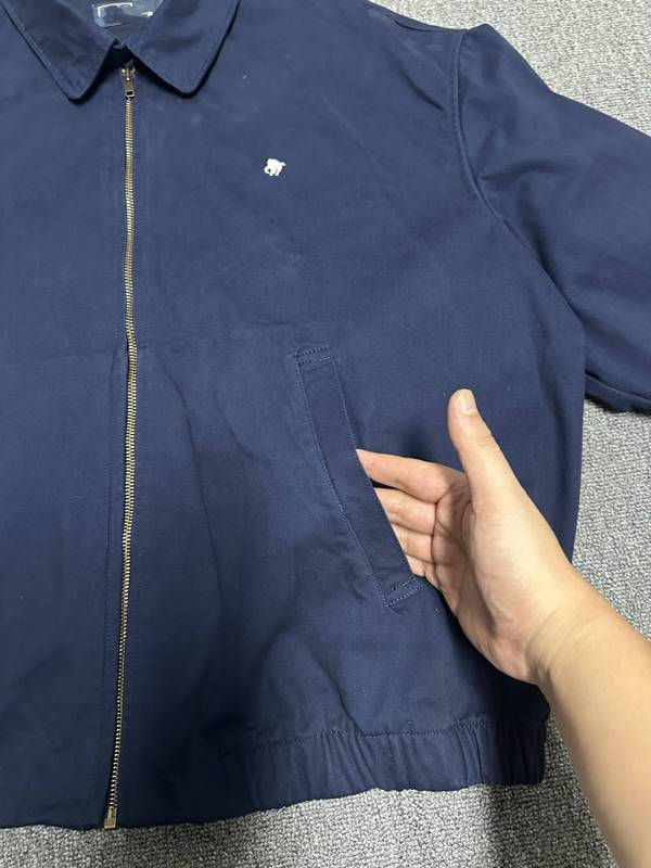 高品质可扫码RL小马标老钱风干部翻领拉链外套polo休闲夹克男女同|undefined