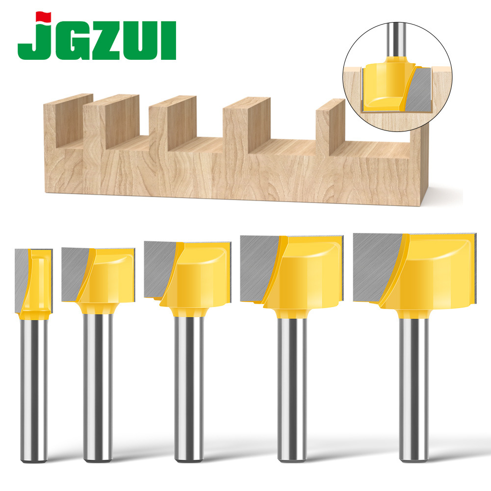 木工清底刀6mm柄开槽口刀雕刻机修边机8-32mm平面清底二合一铣刀