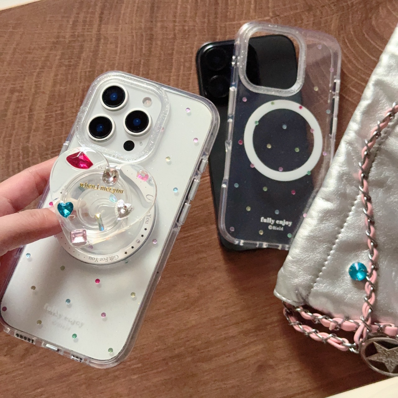 Diamante de puntos de color de dopamina simple para Apple 16ProMax funda para teléfono móvil 15Pro love 14/13 nuevo 15PM