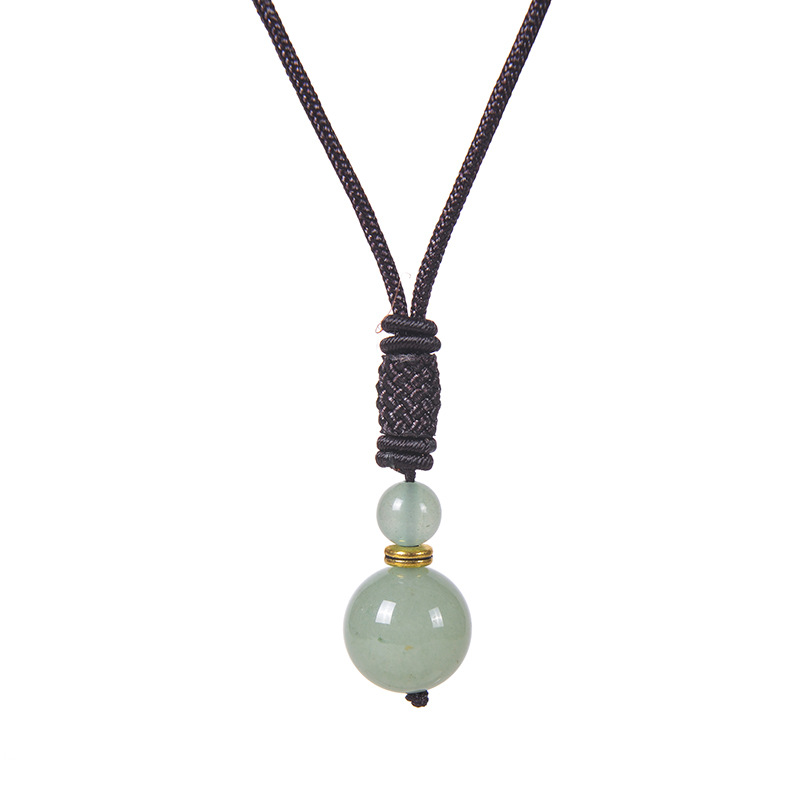 Unisex Gender Ethnic Style Geometric Malachite Tiger Eye Obsidian Necklace 1 Piece