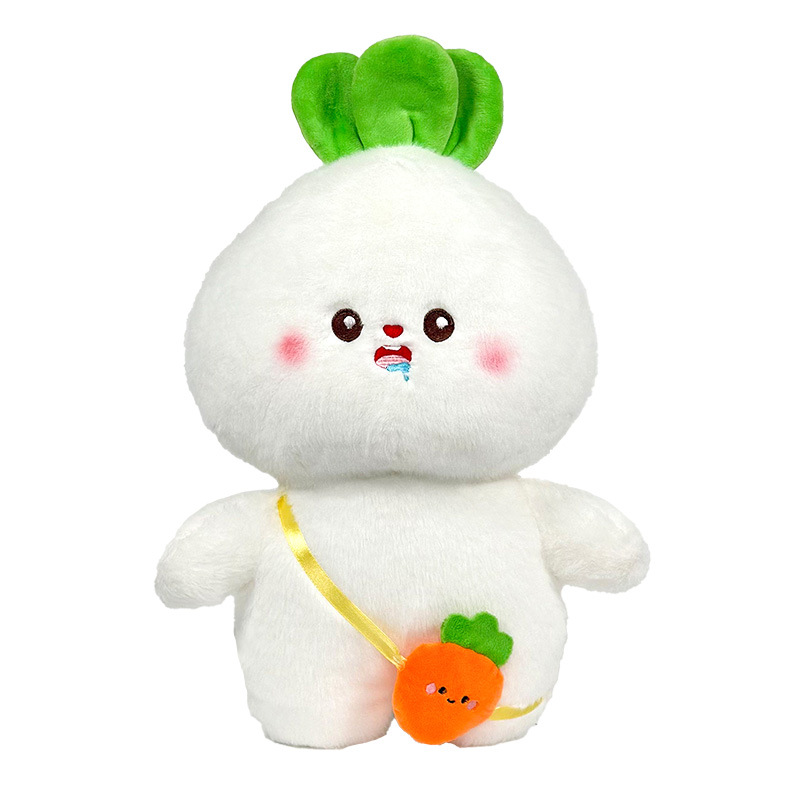 Bonitos juguetes de peluche de rábanos grandes muñecas agarradoras muñecas de zanahoria bolsas muñecas 40cm muñecas ferrules al por mayor
