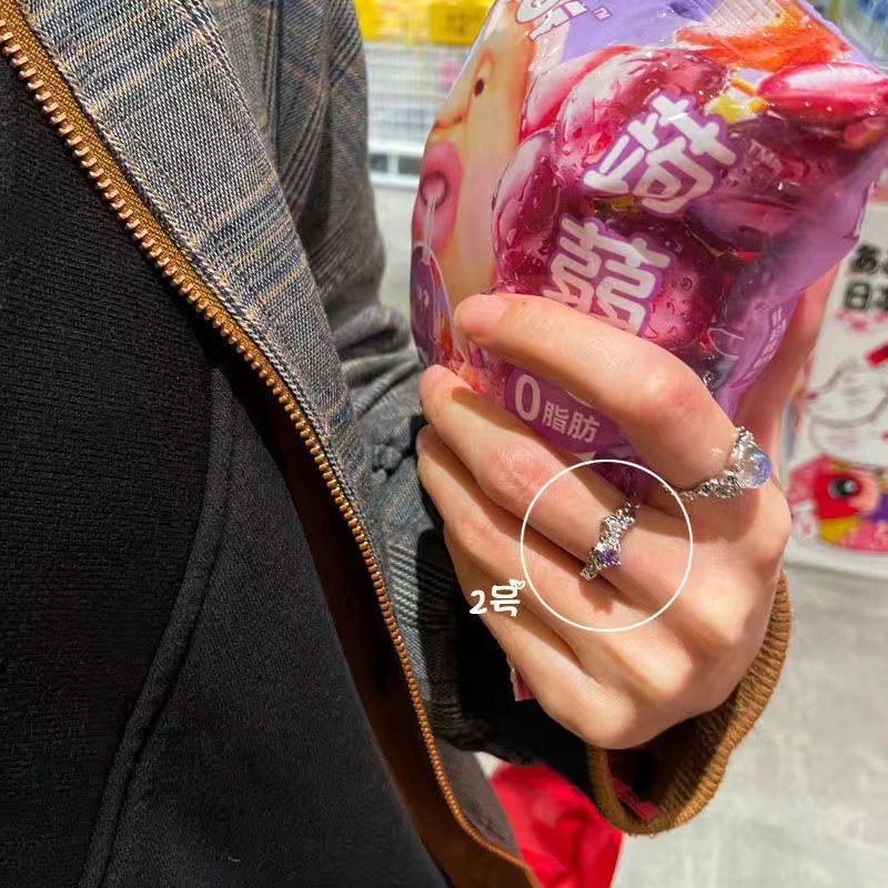 複数のファッションセットの指輪の個性ins潮はシンプルで、多種類の食べ物の指輪の甘い指輪の学生の尾の指輪です。|undefined