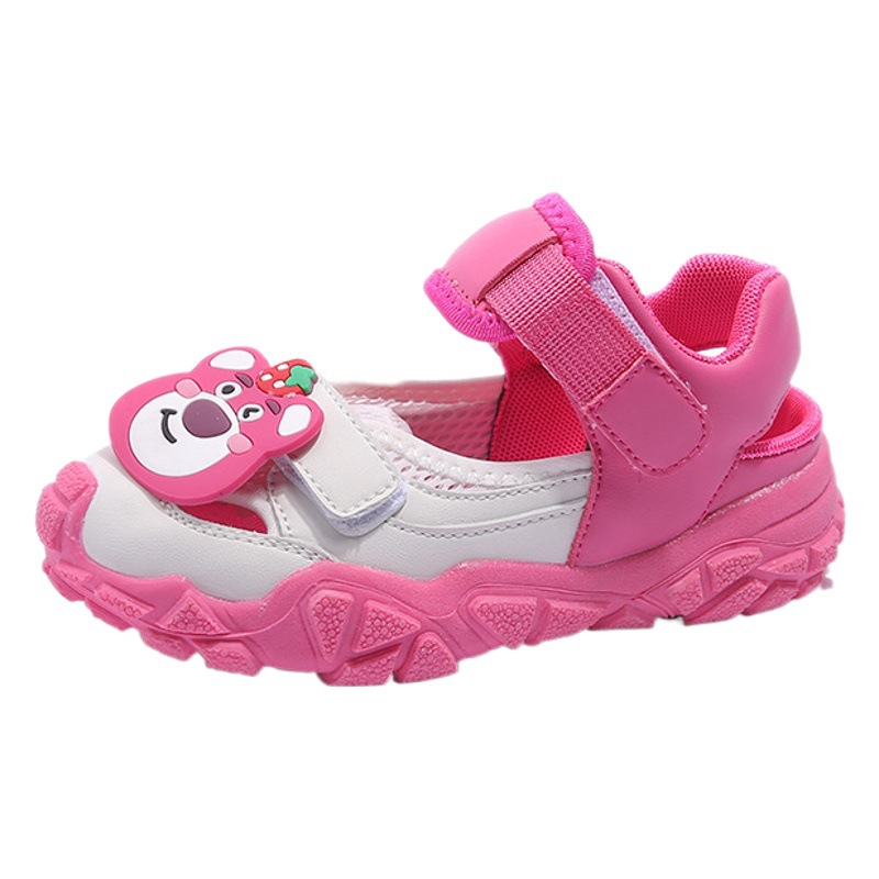 Sandalias deportivas para niños 2024 verano nuevas sandalias para niñas sandalias de dibujos animados Baotou zapatos de playa de conejo lindo