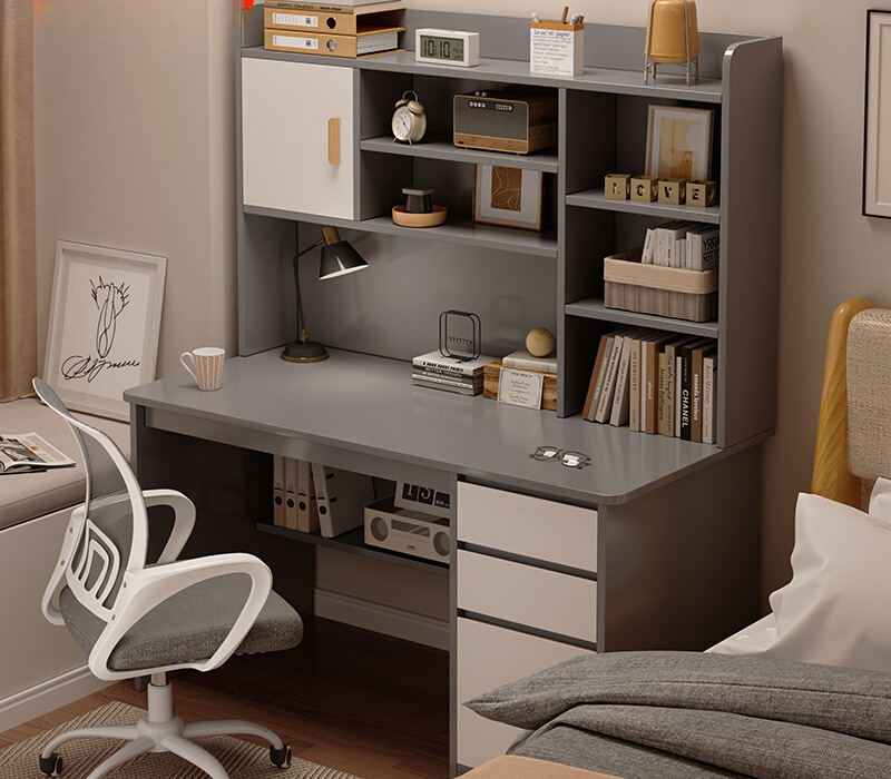 Computer Desk Bedroom Home Desktop Desk Bookshelf Integrated Student Home Writing Desk Simple Rental House Desk