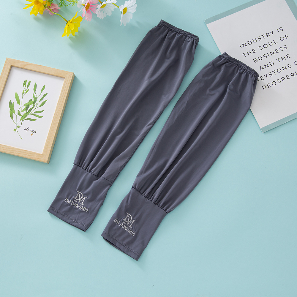 (2개) 아이스 슬리브 남자의 선 스크린 팔 소매 아이스 실크 소매 느슨한 판 UV 보호 운전 승마 손 소매 소매 도매