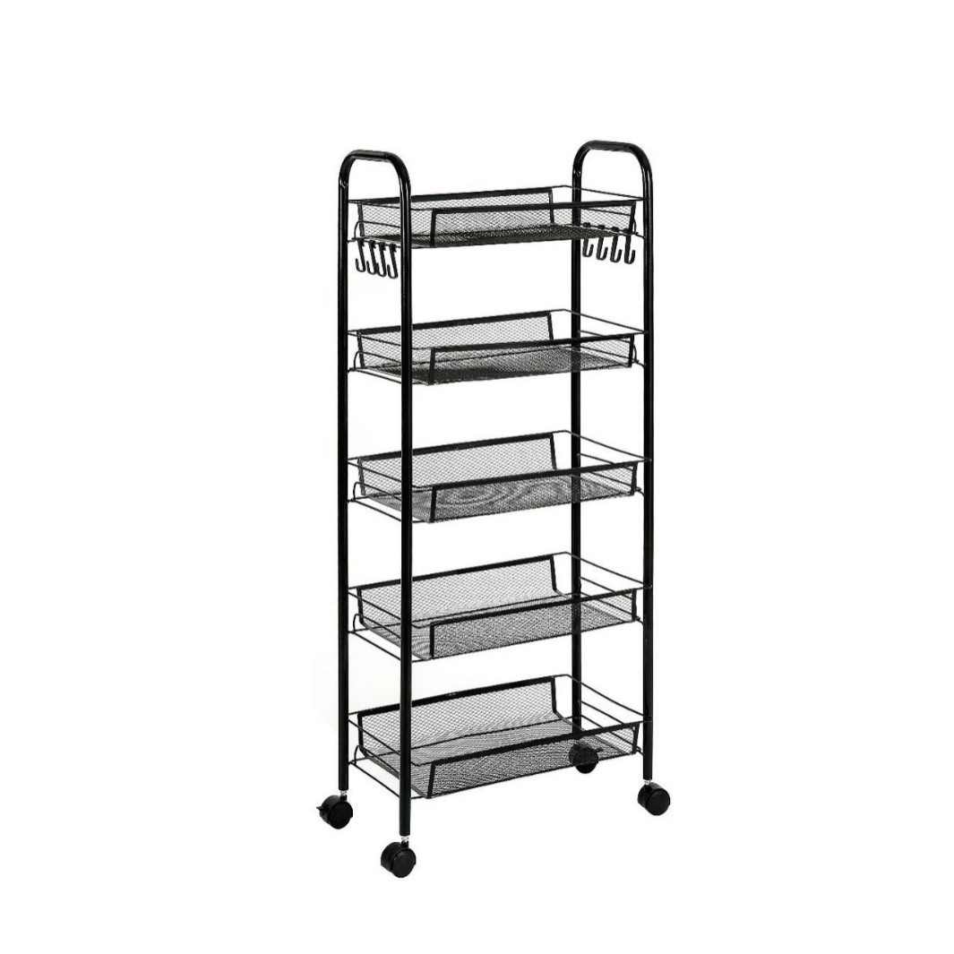 Cross-Border Mobile Storage Rack, Multi-Layer Snack Rack for Bedroom and Bathroom, Movable Baby Product Storage Rack for Kitchen