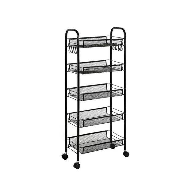 Cross-Border Mobile Storage Rack, Multi-Layer Snack Rack for Bedroom and Bathroom, Movable Baby Product Storage Rack for Kitchen