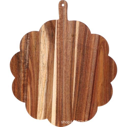 Tablero de corte de madera de acacia transfronterizo tabla de cortar de madera Hotel cocina tabla de cortar de madera Placa de pan queso filete pizza bandeja image 28