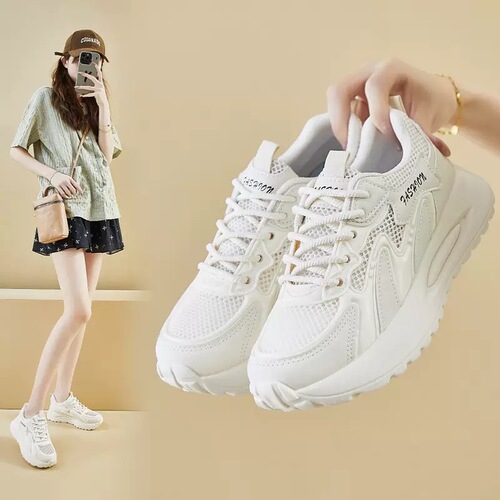 Cross-border large size breathable sports shoes for spring and summer new Ah Gang shoes, comfortable Ah Gang shoes, outdoor casual travel shoes