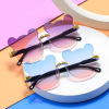 Children's glasses, sunglasses, fashionable cute sun protection cream suitable for men and women suitable for photo sessions, UF-protection, with little bears