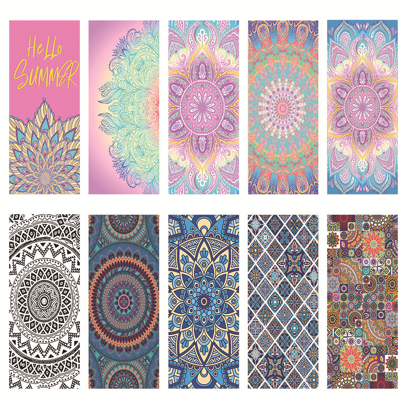 Cross-border European and American Bohemian Style Beach Towel Microfiber Full Printed Sports Absorbent Adult Bath Towel Towel