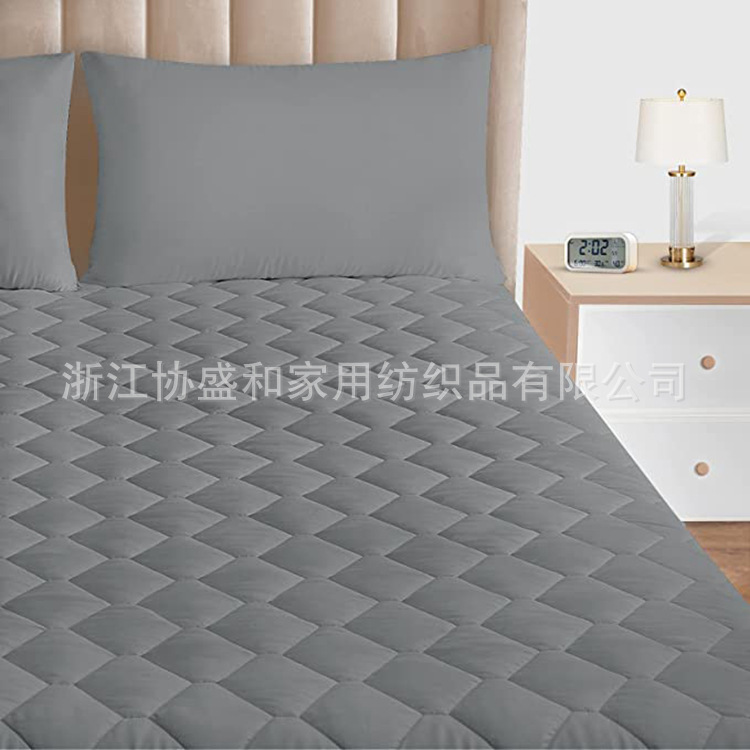 Suministro directo de fábrica Amazon transfronteriza colcha impermeable paño cepillado sábana ajustable colchón cubierta protectora