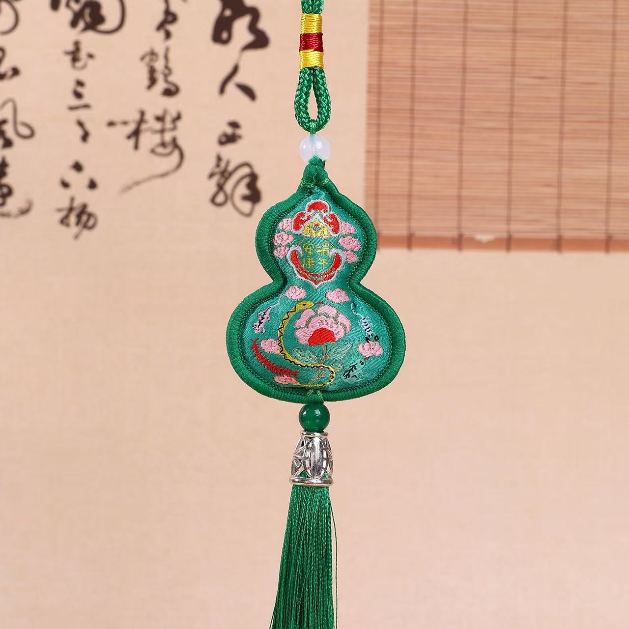 Boat Boat Colgante Fu Bao material DIY colorido bolsillo de arroz de moxa envasado ramo de flores colgantes de decoración de la puerta