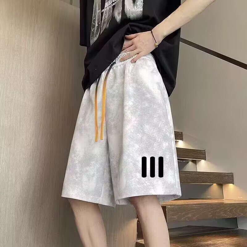 Printed Tie-Dye Shorts for Men, Trendy Large Size Loose Straight-Leg Mid-Length Pants, Men's American-Style Casual Five-Point Shorts Printed Tie-Dye Shorts for Men, Trendy Large Size Loose Straight-Leg Mid-Length Pants, Men's American-Style Casual Five-Point Shorts