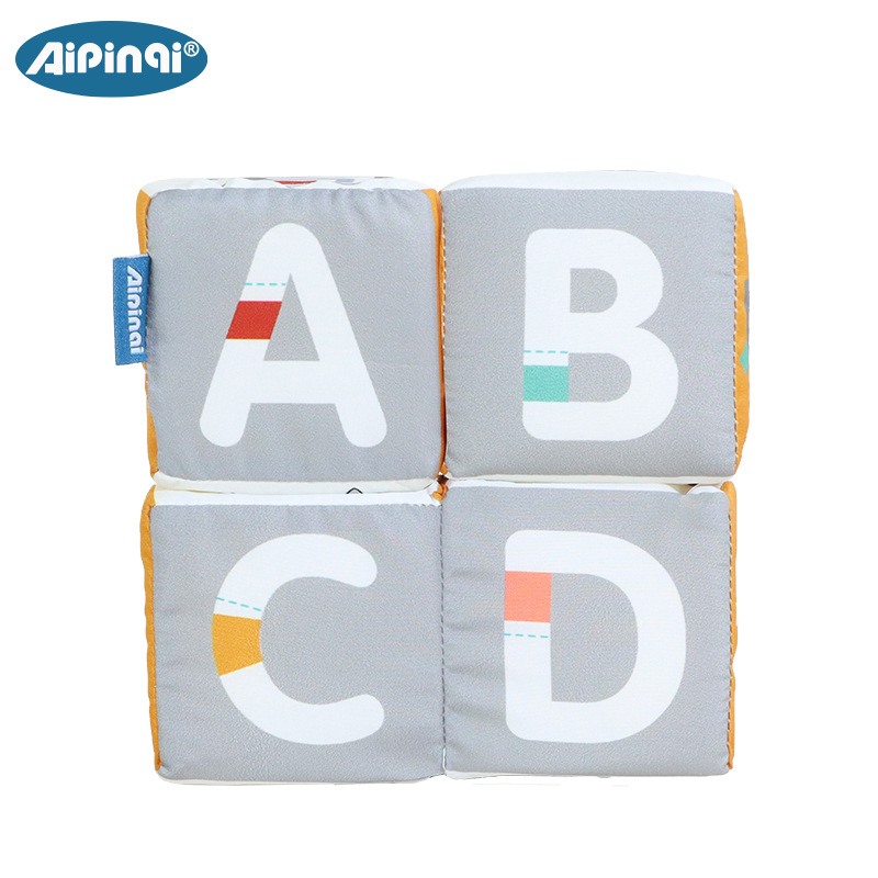 Aipinqi juguetes de educación temprana para niños tela juego de dados cognitivo digital bloque blando juguetes de puzzle al por mayor image 6