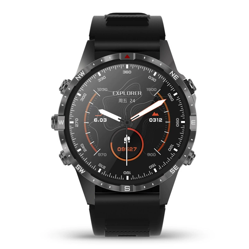 Умные часы GT45 с 1.6" HD экраном, Bluetooth-звонки, измерение кислорода в крови и пульса, компас