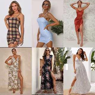 欧美外贸SHEIN性感时尚女装杂款连衣裙工厂服装库存尾货批发dress