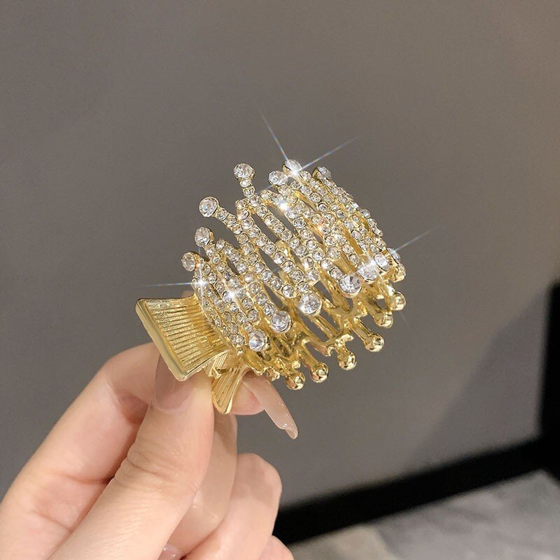 Alta Cola de Caballo artefacto fijo pequeña pinza anti-flacidez pinza de garra diamante completo horquilla hembra verano gran temperamento tiburón clip