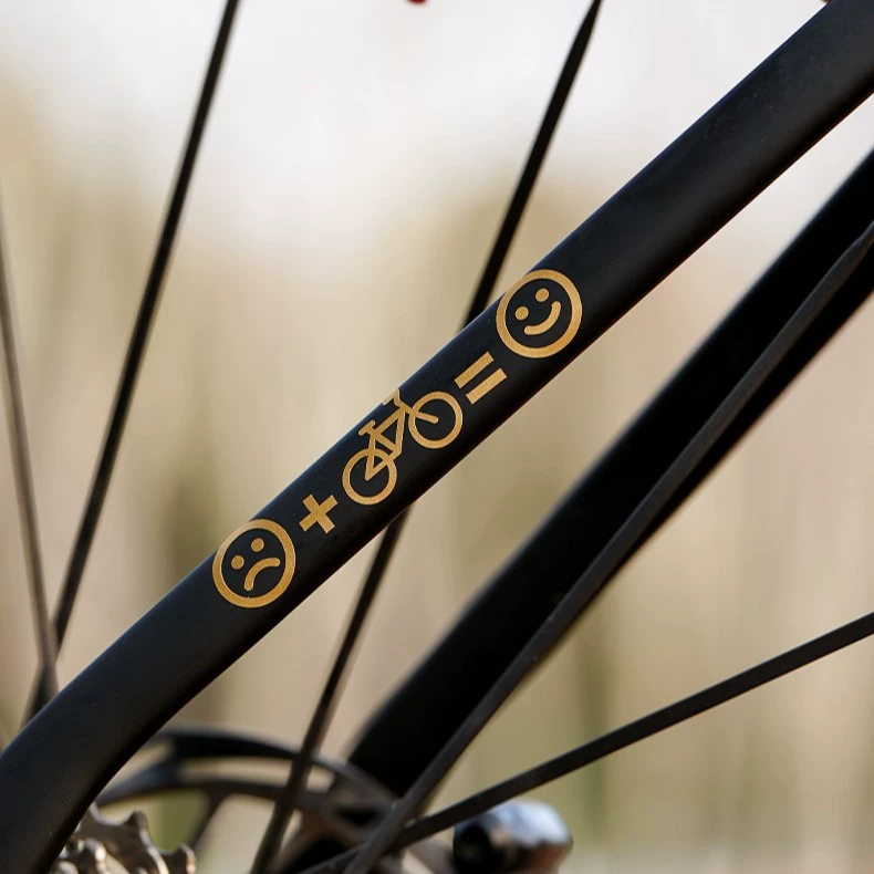 Sticker, road road bike, retroreflective frame