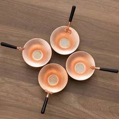 Pure copper tea strainer tea separator tea filter net kung fu tea set accessories tea filter creative tea brewer Japanese style 