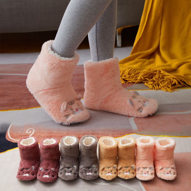 Children's Baby Floor Socks Indoor Home Socks Slippers Socks Autumn and Winter fleece-lined Thickened Toddler Socks Toddler Shoes