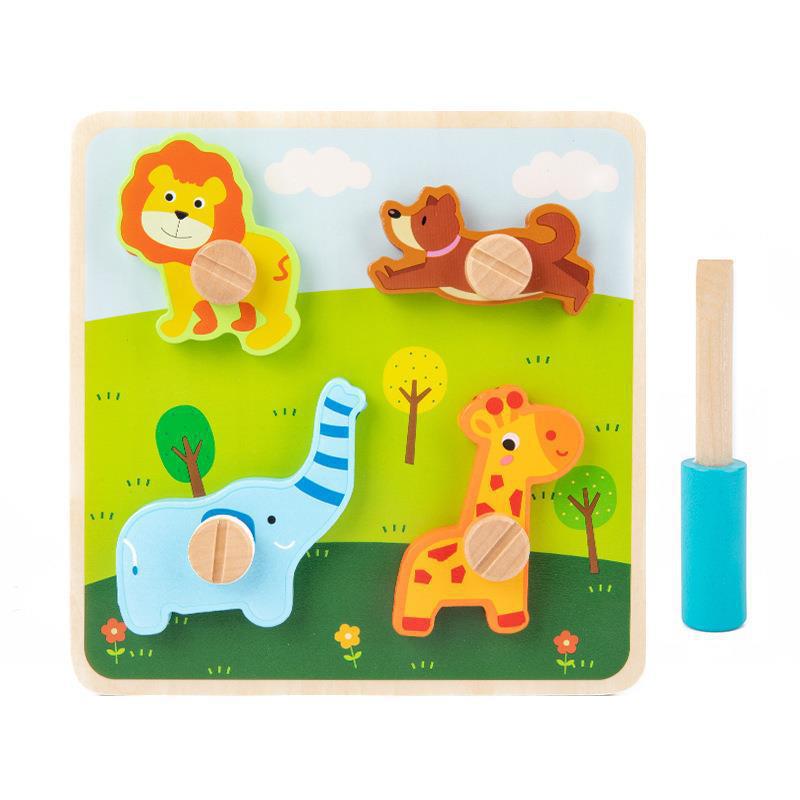 CPC Montessori niños giro tornillo forma color a juego cognitivo tuerca coche herramienta bebé educación temprana Juguetes