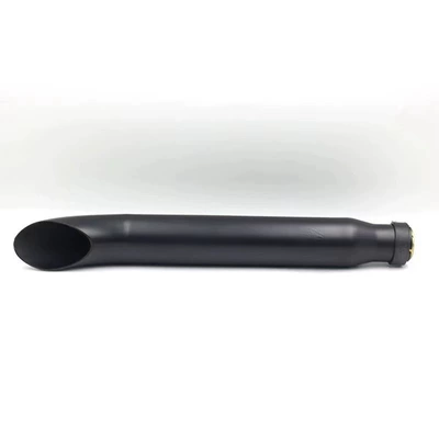 Harley, Triumph, Scrambler, Guzzi, Exhaust pipe - model-c-is-painted-black