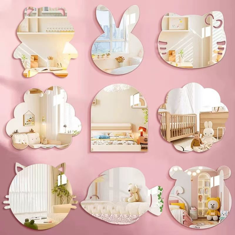 Cross-Border Export of Acrylic Mirror Wall Stickers, Children's Cognitive Mirrors, High-Definition Decorative Mirrors for Children's Rooms, High-Definition Mirror Surfaces Cross-Border Export of Acrylic Mirror Wall Stickers, Children's Cognitive Mirrors, High-Definition Decorative Mirrors for Children's Rooms, High-Definition Mirror Surfaces