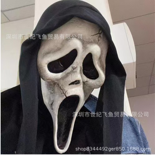 Grito máscara horror Ghost Face tocados Halloween muerte miedo alma-agitación mascarada accesorios del partido