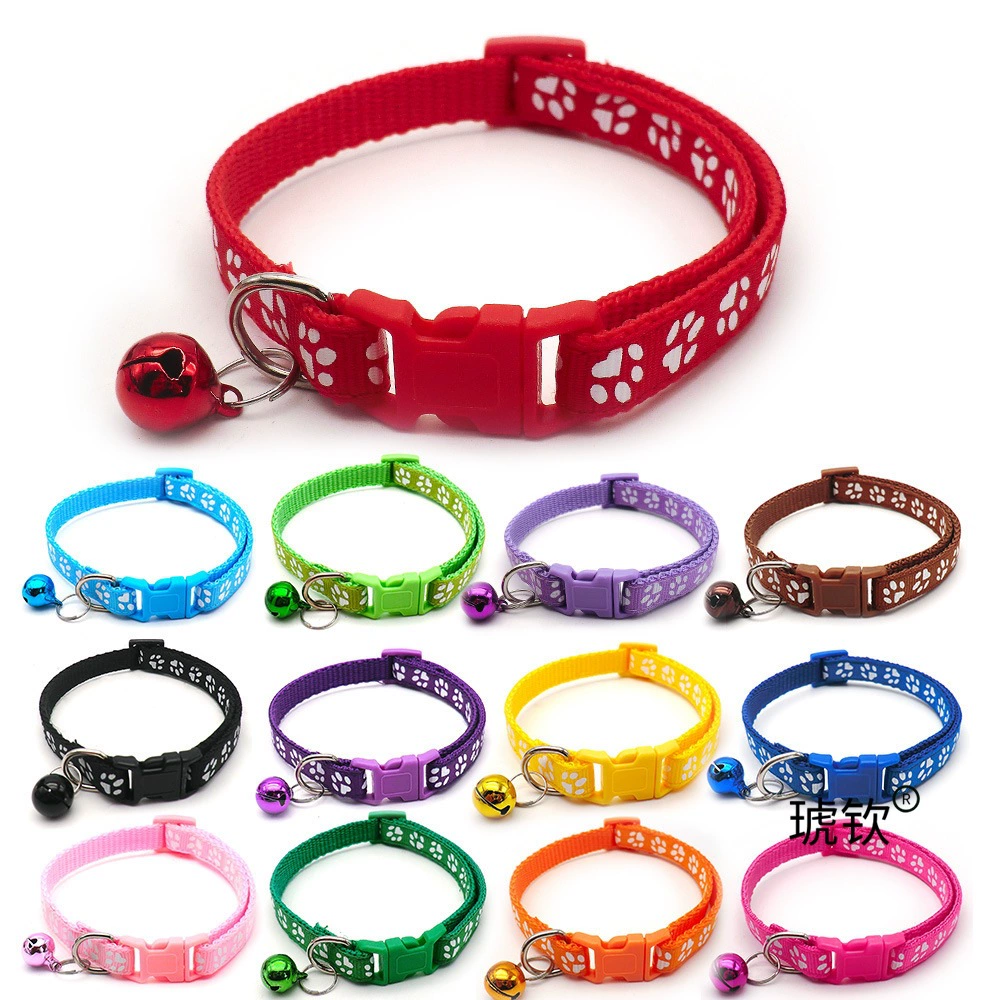 Ошейник для собак и кошек, колокольчик для щенков, поводок для собак маленького размера, мини-регулируемый ошейник для шеи, веревка для выгула собак, товары для домашних животных