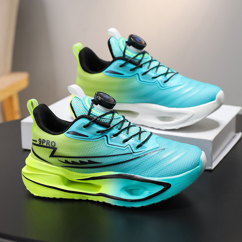 Primavera y otoño de 2025 nuevos zapatos deportivos para niños red doble transpirable ligera suave amortiguador zapatos de red de chicas