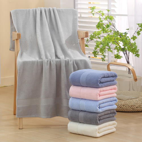 Pure cotton bath towel hotel beauty salon gift large bath towel household absorbent cotton beach towel hotel bath towel wholesale