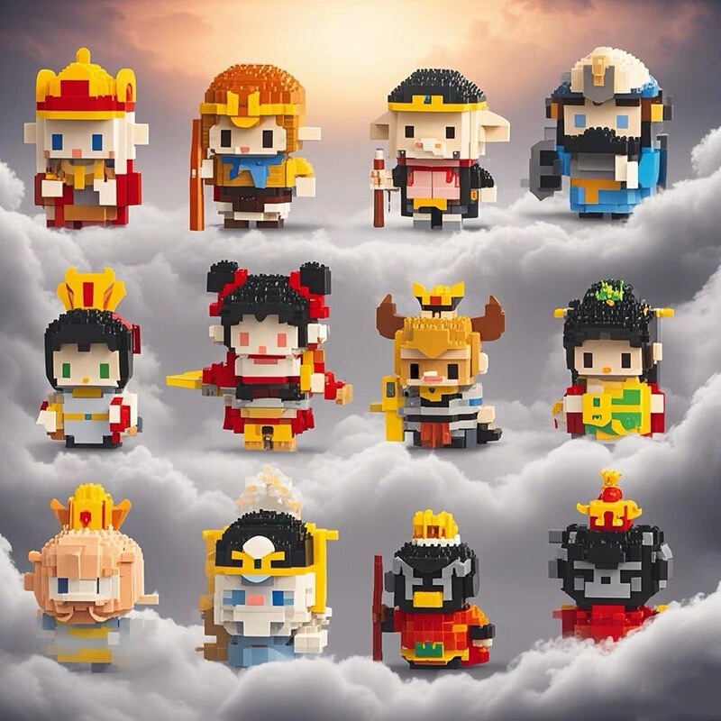 Compatible with Lego Journey to the West Which Monkey King Tang Monk Cartoon Doll Building Blocks Assembled Educational Children's Toys Wholesale