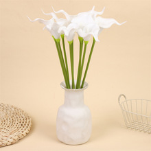 仿真PU迷你马蹄莲假花手捧花家居婚庆装饰绢花盆栽插花跨境外贸