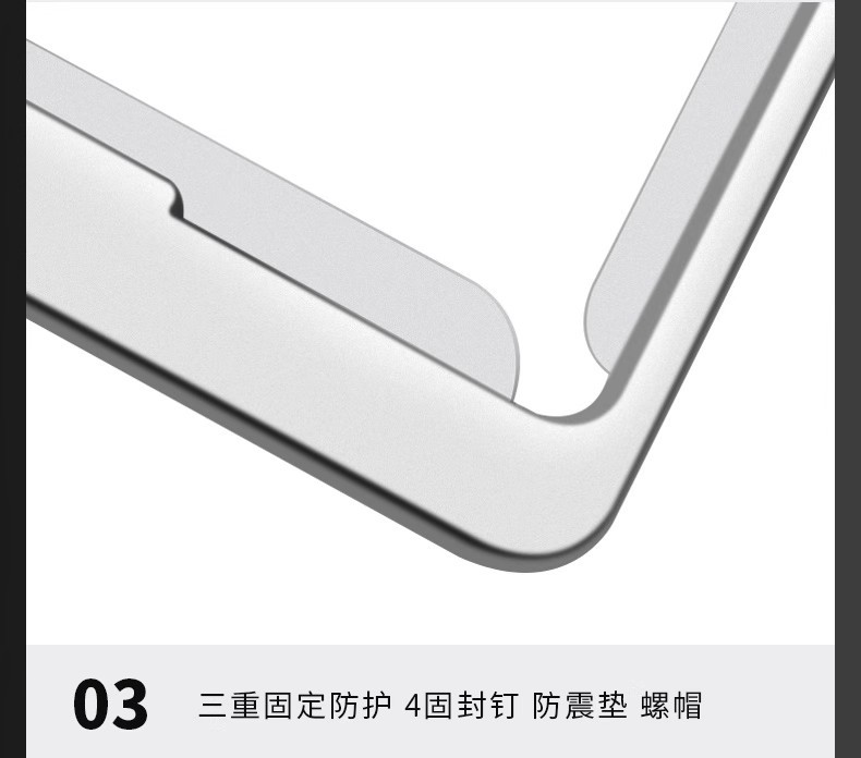Suitable for Zeekr 001   07   09  X License Plate Frame License Plate Frame Carbon Fiber Pattern Aluminum Alloy Modification