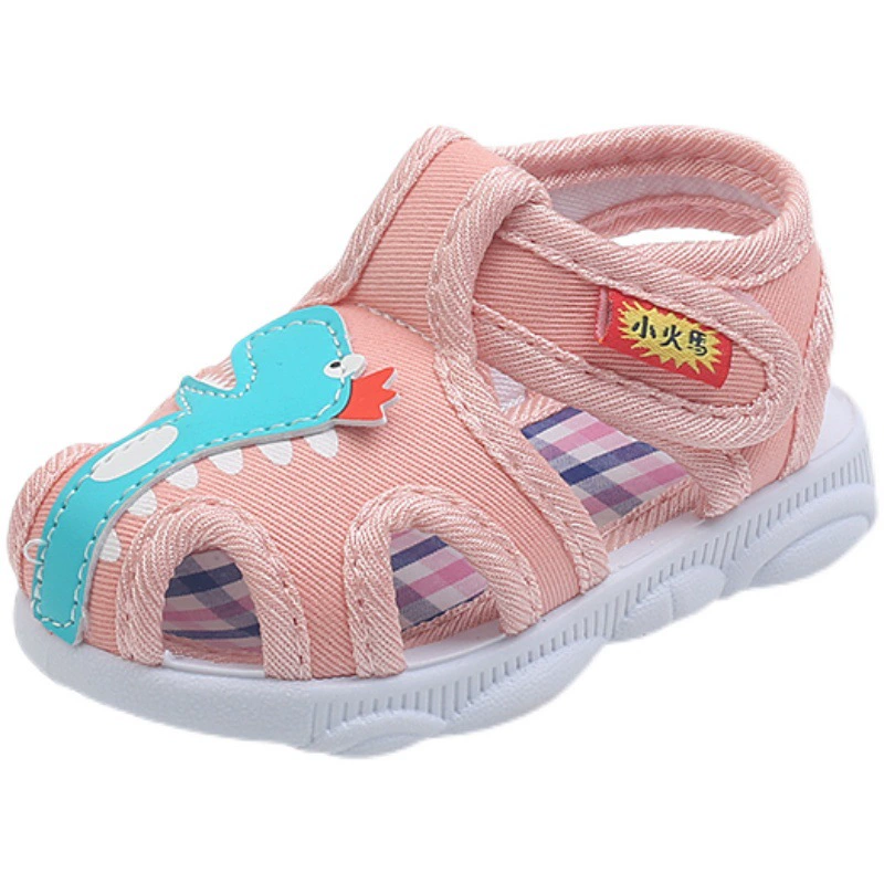 Летние детские сандалии, обувь для раннего возраста, нескользящая обувь для мужчин и женщин, сезон 2021, 0-2 года, мягкая подошва