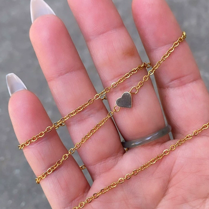 Сексуальная аксессуар, модная металлическая цепь в форме сердца, купальник, европейский стиль, для импорта, простой и элегантный дизайн