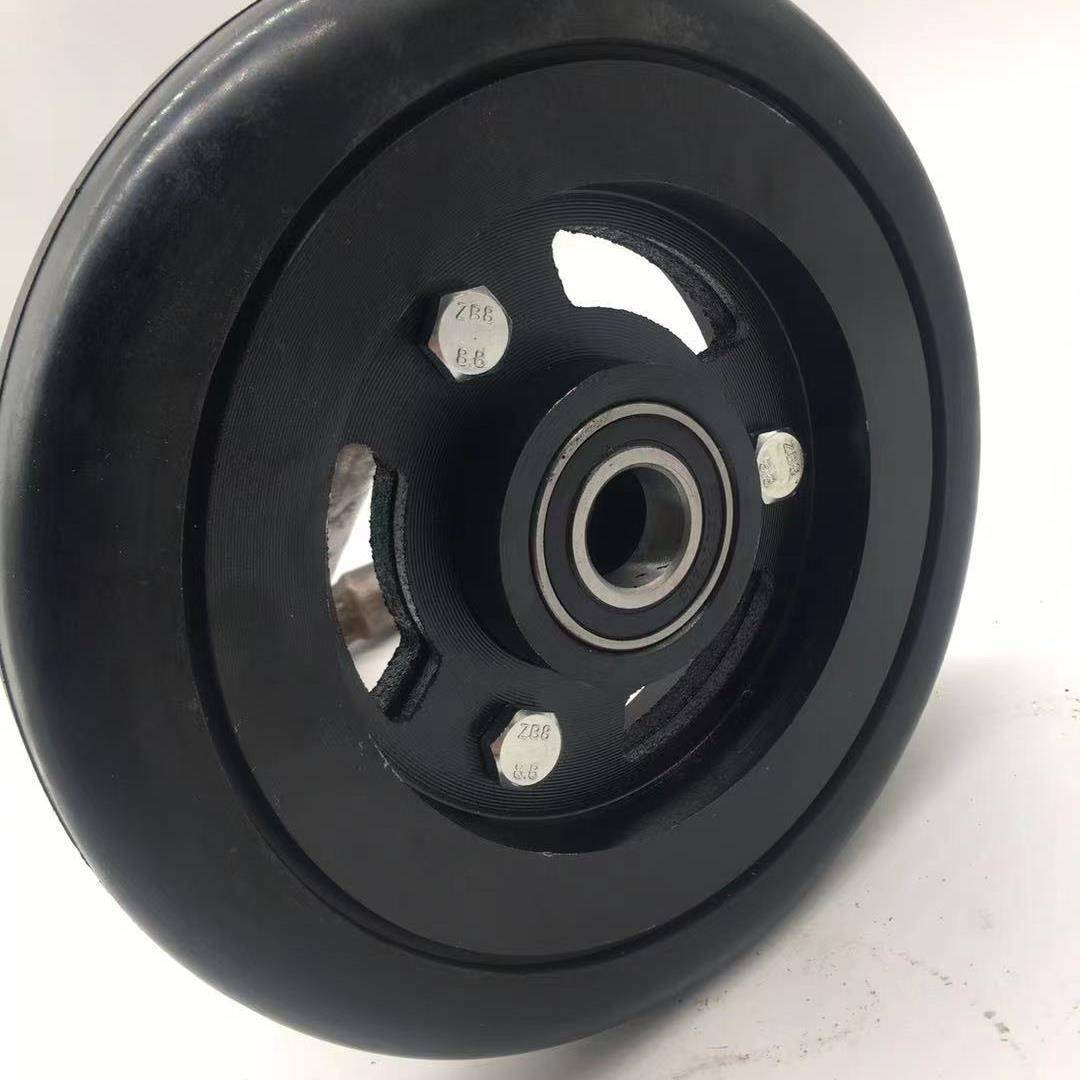 厂家生产.扫地车脚轮.环卫车实芯脚轮.洒水车聚氨酯实芯轮