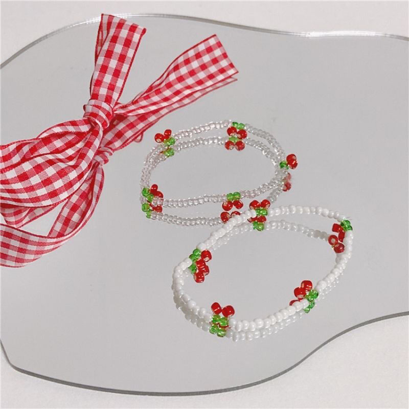 summer fresh woven beaded bracelet handmade
