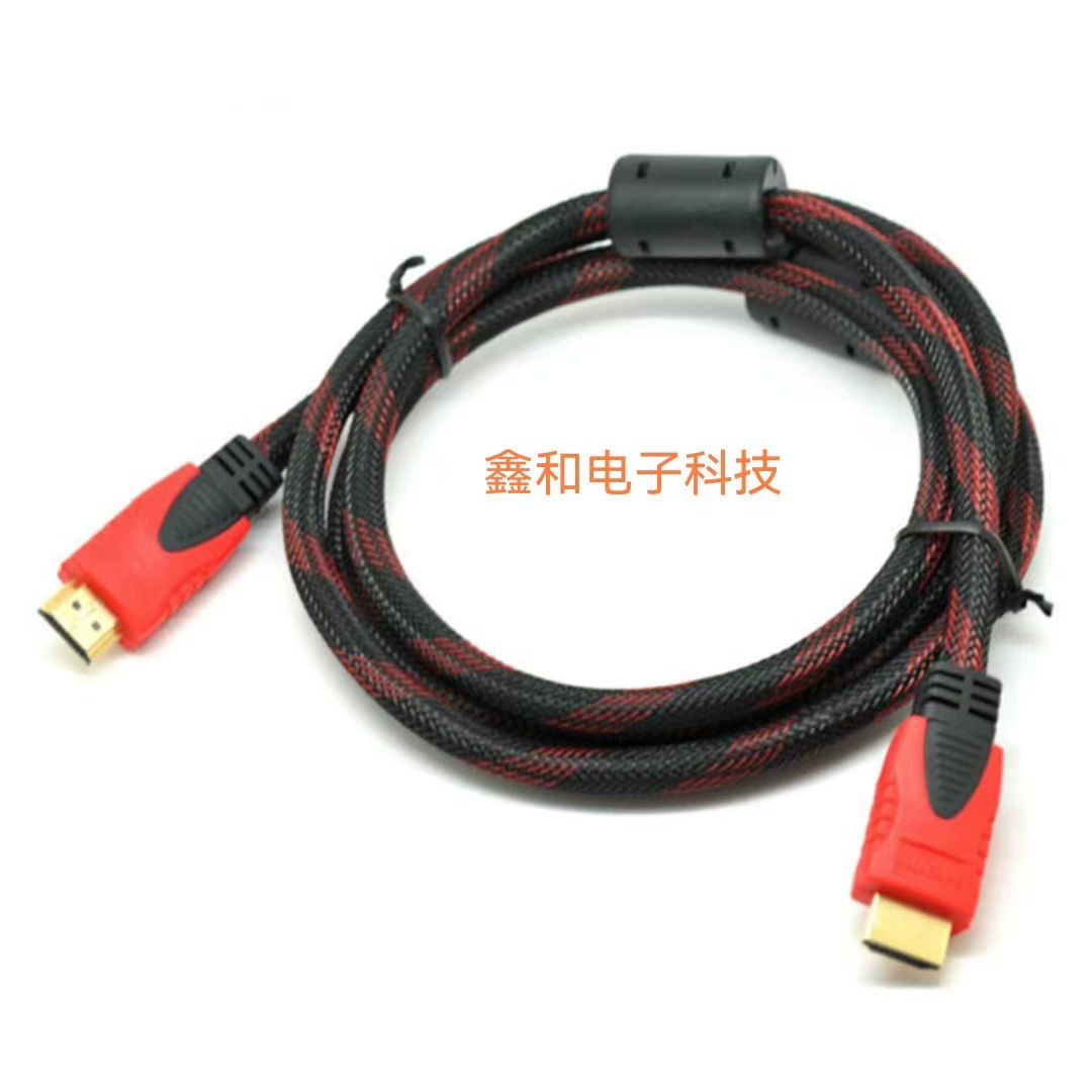 Заводской точечный HDMI красный и черный сетевой кабель 1,5-30 м высокой четкости, компьютерный ТВ-аудио и видеокабель, поддерживает 3D