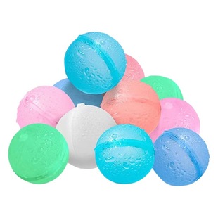 Amazon Explosive Silicone Water Polo Water Fighting Water Injection Toy Reusable Children's Beach Water Blast Ball
