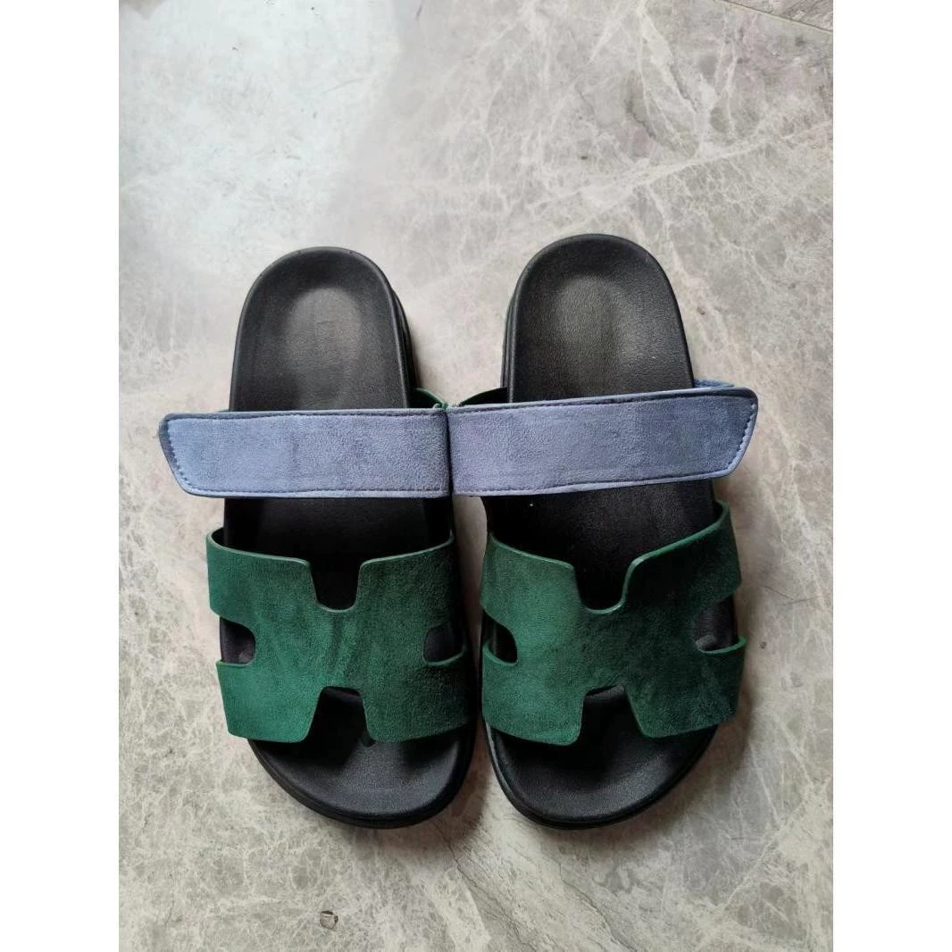 Summer universal slippers, velcro strap, plus sizes (women's open-toe sandals)