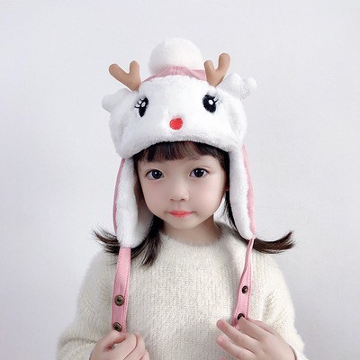 赤ちゃんの帽子秋冬の超萌え赤ちゃんの保温毛の帽子男の子の女の子のニット防風幼児の帽子の潮|undefined